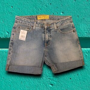 Rustic Denim Mid Thigh Cuffed Shorts Size 8 New with Tag!